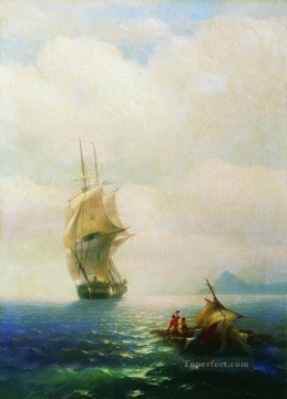after the storm 1854 Romantic Ivan Aivazovsky Russian Oil Paintings